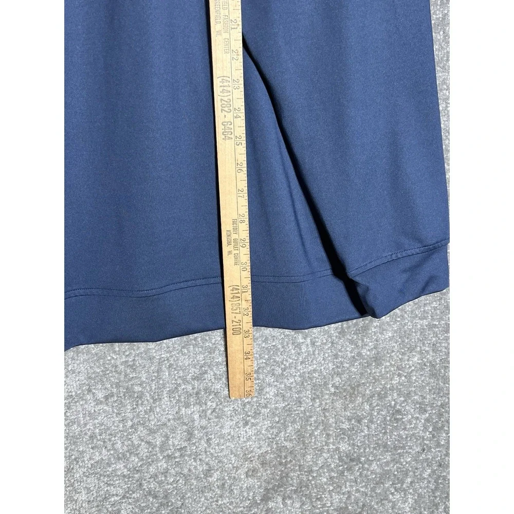 Adidas Golf Classic 1/4 Zip Pullover Performance Shirt Mens Sz 2XL Blue Stretch